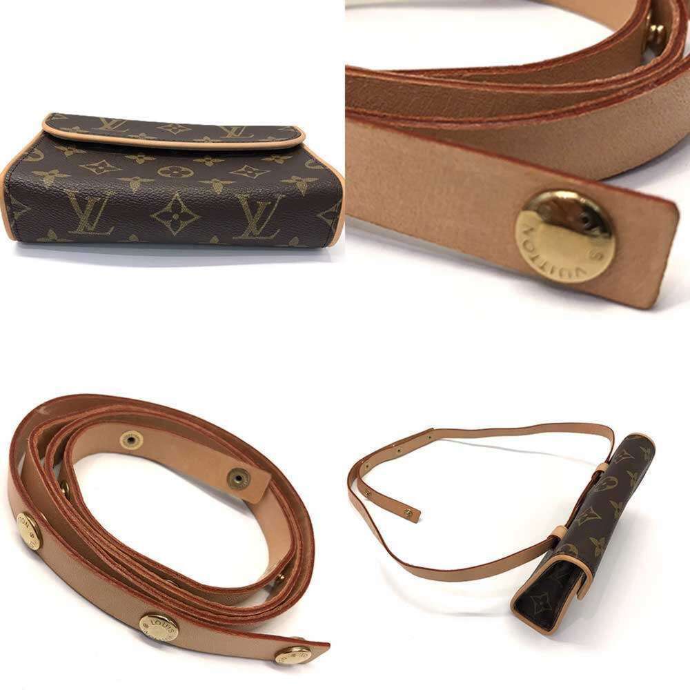 LOUIS VUITTON Brown Monogram Leather Pochette Pouch - Picture 4 of 7